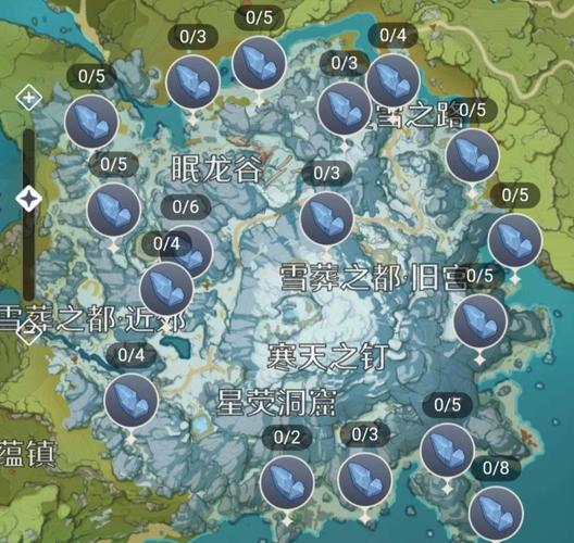 星银矿石位置速查，原神1.2版本矿石分布