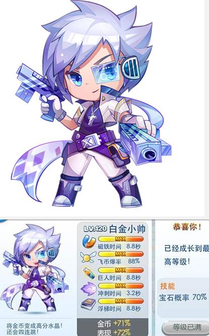 天天酷跑攻略：白金小帅玩出新花样
