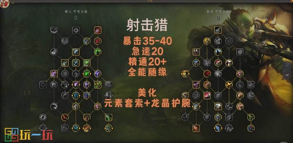 魔兽世界射击猎人天赋推荐，单体AOE两不误！
