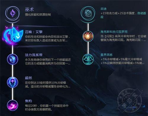 中单玛尔扎哈符文推荐，主巫术副启迪，带你上分！