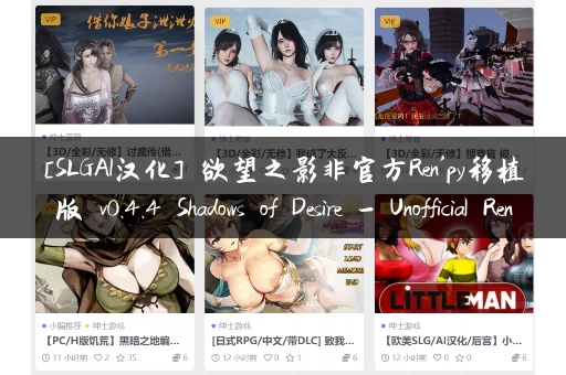 [SLGAI汉化] 欲望之影非官方Ren'py移植版 v0.4.4 Shadows of Desire - Unofficial Ren'Py P[PC+安卓]
