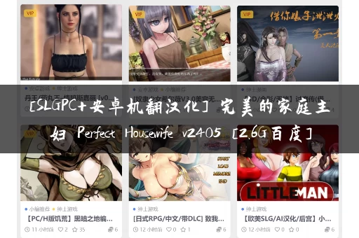 [SLGPC+安卓机翻汉化] 完美的家庭主妇 Perfect Housewife v2405 [2.6G百度]