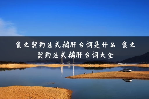 食之契约法式鹅肝台词是什么 食之契约法式鹅肝台词大全