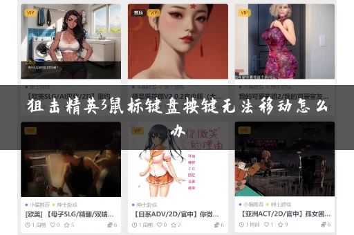 狙击精英3鼠标键盘按键无法移动怎么办