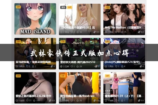 武林豪侠传正式版加点心得