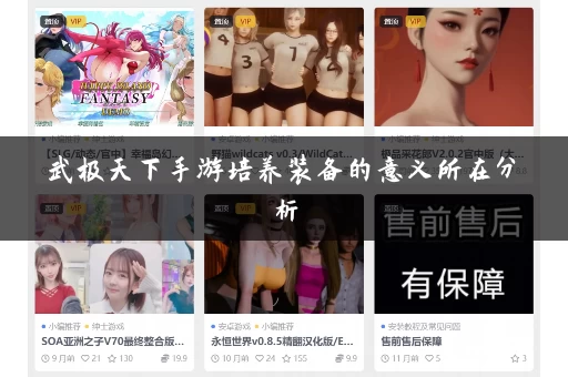 武极天下手游培养装备的意义所在分析