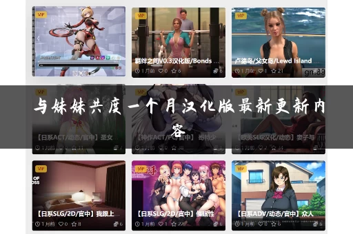 与妹妹共度一个月汉化版最新更新内容
