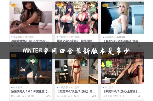 WINTER乡间田舍最新版本是多少