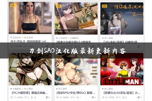 刀剑SAO汉化版最新更新内容