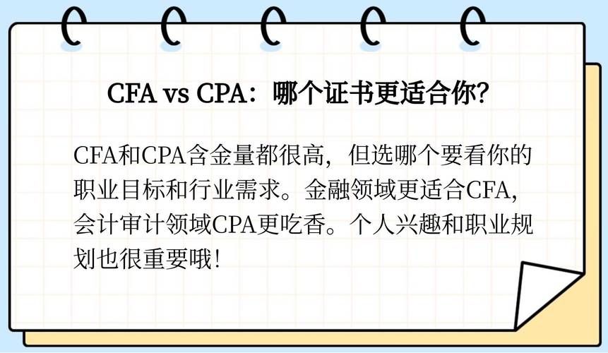 cfp和cfa哪个含金量高？业内人士告诉你答案！
