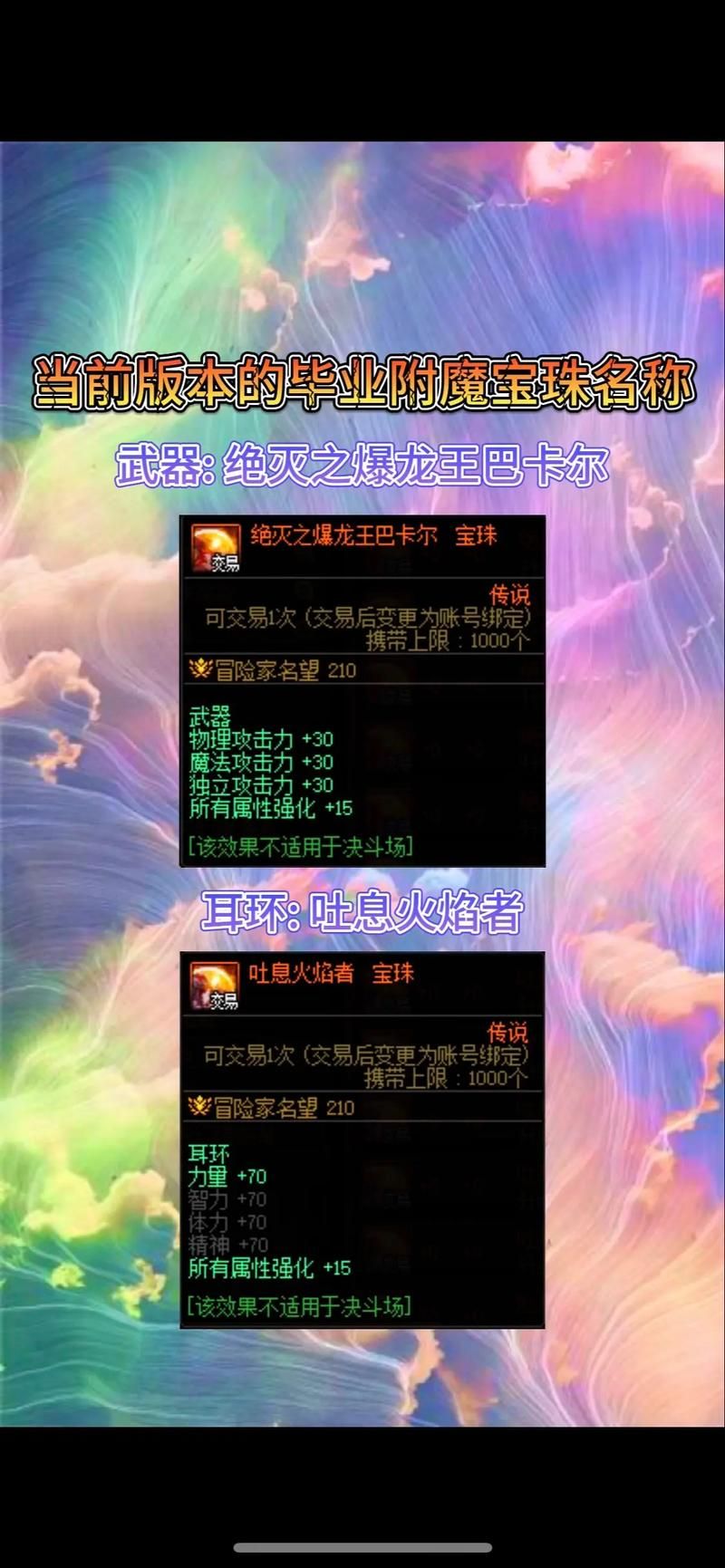dnf宝石镶嵌效果哪个好？不同类型宝石属性对比！