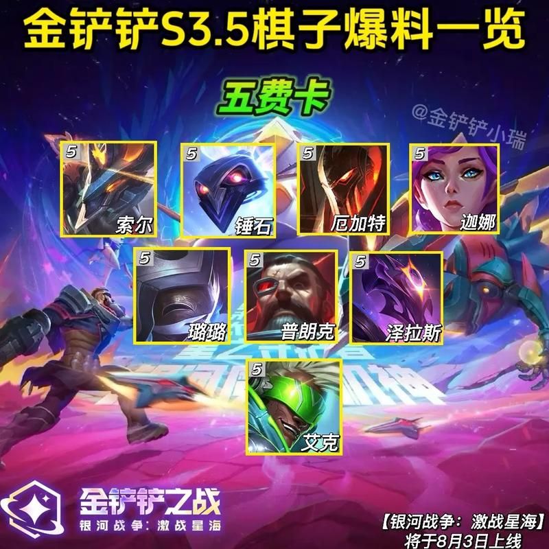 云顶之弈五费卡有几张？不同赛季五费卡盘点！