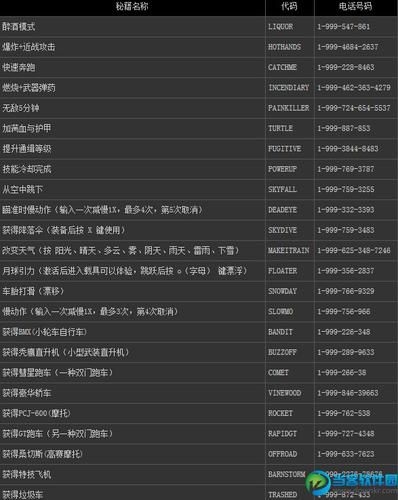 侠盗飞车圣安地列斯秘籍大全，让你轻松通关！