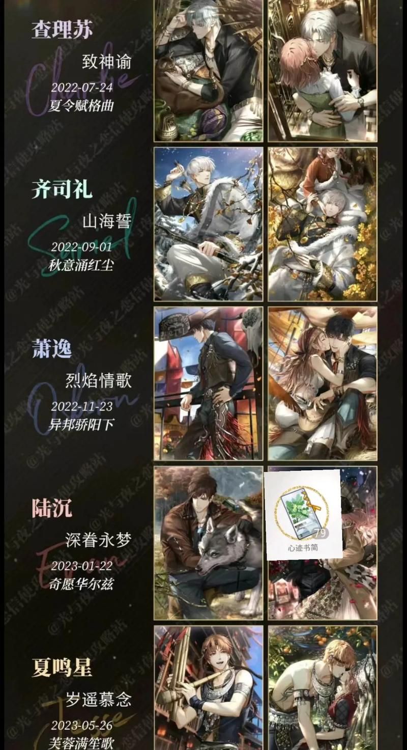 光与夜之恋每个人生日是哪天？角色生日日期大全！