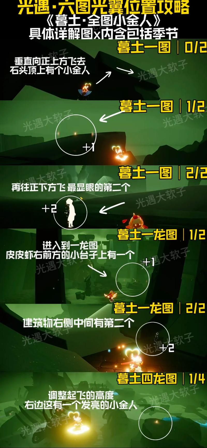 光遇全图多少个小金人？最新最全位置攻略看这里！