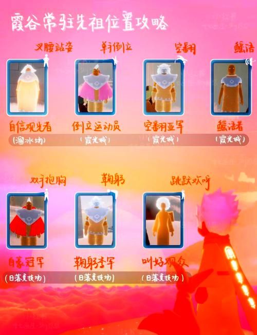光遇霞谷先祖位置大全，再也不怕找不到了！