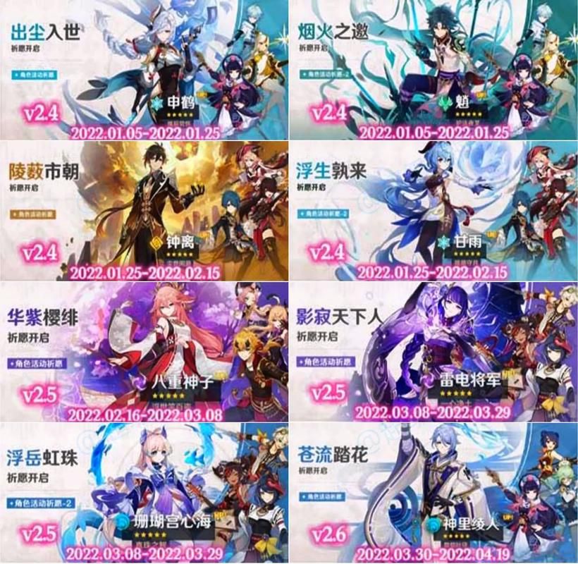 原神雷电将军返场时间预测，下次复刻是什么时候？