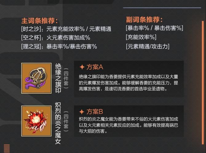 原神香菱圣遗物推荐，不同流派这样搭就对了！