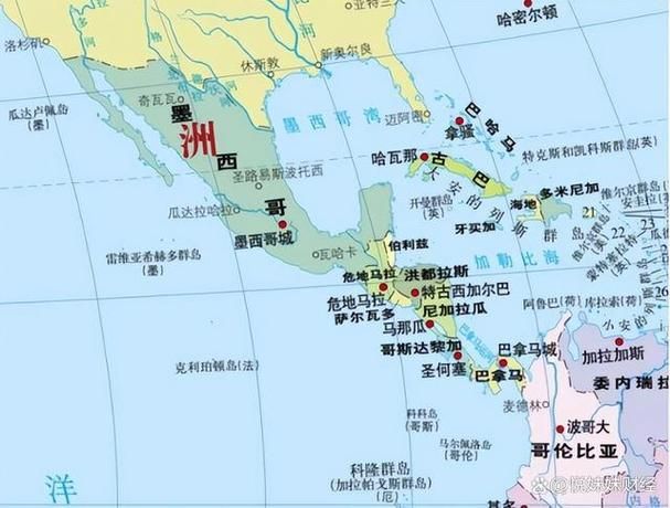 墨西哥旅游必备：高清中文版墨西哥地图！