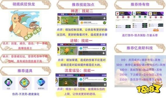 宝可梦快龙种族值揭秘，培养强力精灵必备！
