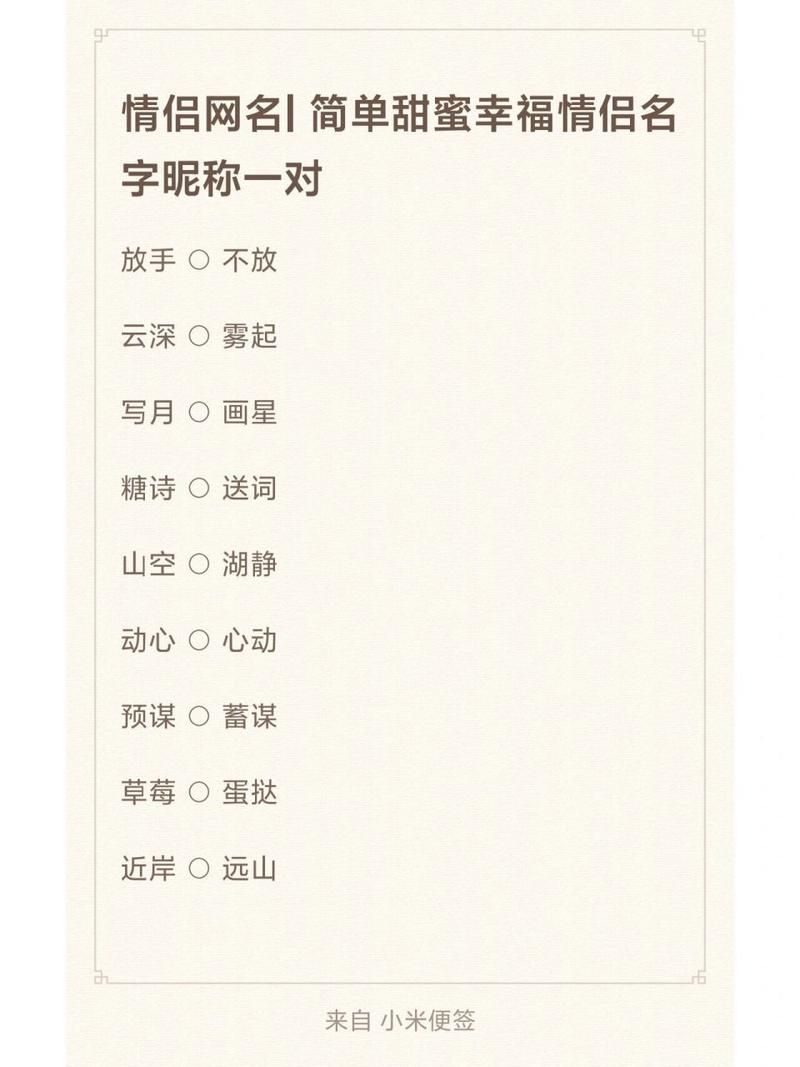 王者情侣游戏ID：浪漫昵称助你甜蜜上分