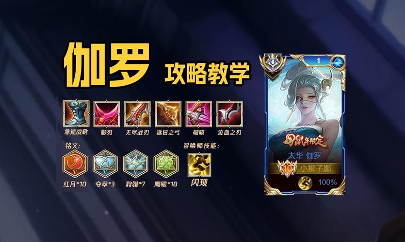 王者荣耀伽罗：高伤害输出技巧详解，教你玩转伽罗