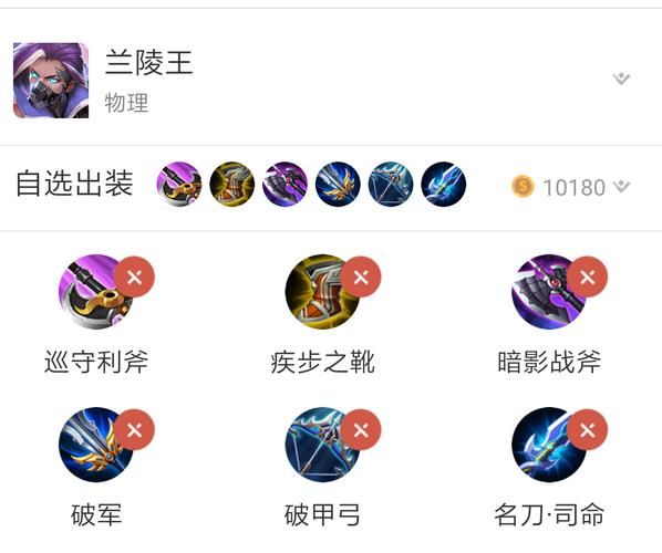 王者荣耀兰陵王技能组合：秒杀技巧与最佳出装推荐