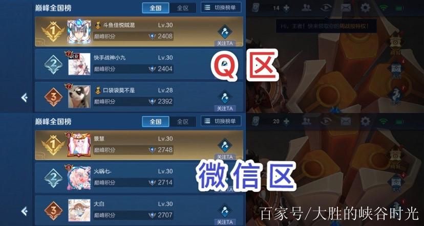 王者荣耀微信区和QQ区哪个更厉害？实力巅峰大比拼！
