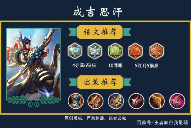 王者荣耀成吉思汗玩法攻略：技能连招及出装推荐