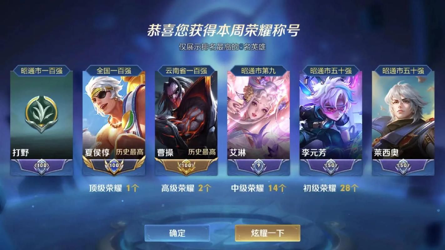 王者荣耀稀有标盘点：你拥有几个？