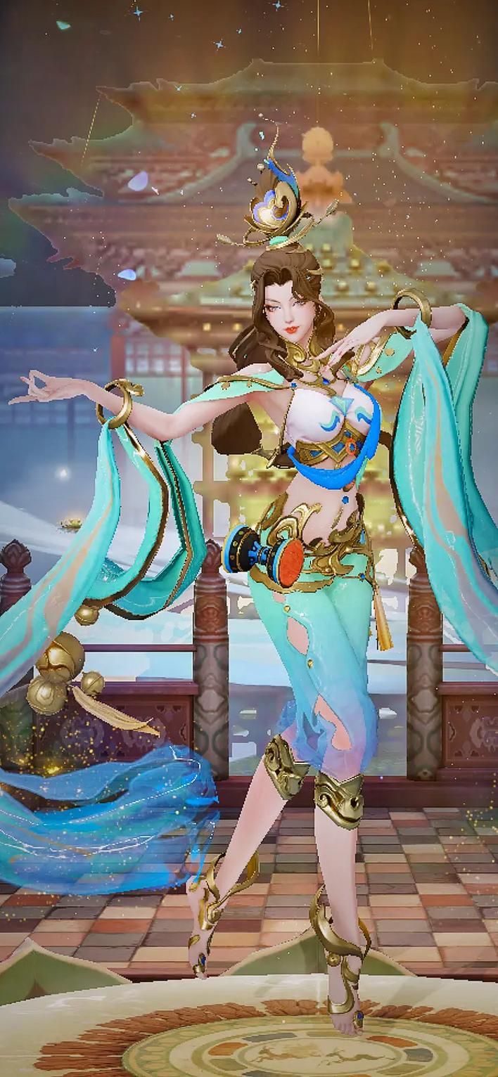 王者荣耀貂蝉遇见胡旋皮肤，传说限定，特效惊艳全场！