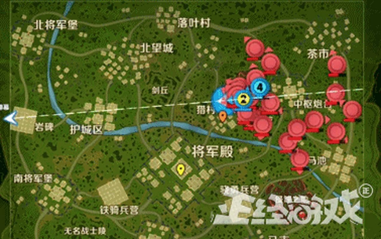 王者荣耀边境突围花海位置详解：中枢炮台必看！