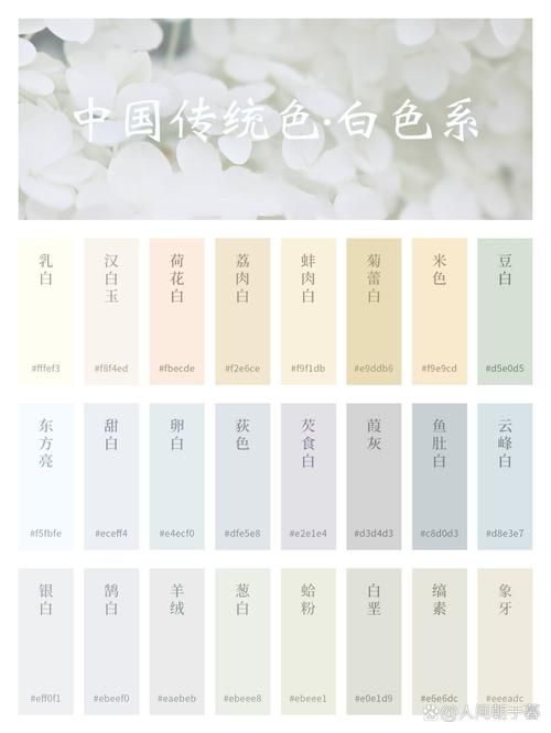 白色颜色代码及应用：图文详解各种白色色调
