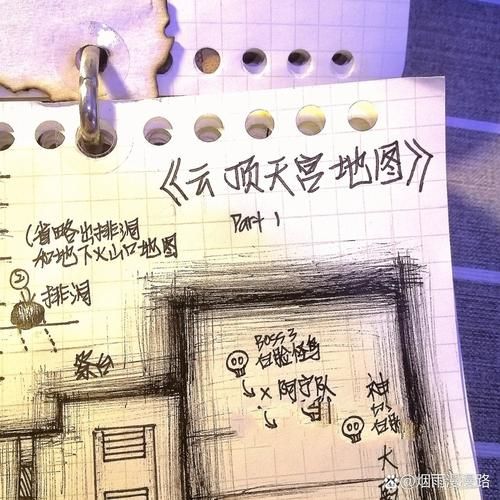 盗墓笔记地图：手绘版地图，细节精细，值得收藏