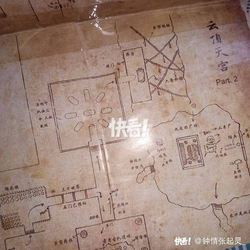 盗墓笔记地图：手绘版地图，细节精细，值得收藏