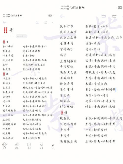 盛世芳华游戏菜谱：最新菜谱及制作方法详解