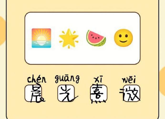 看图猜成语：Emoji表情版，简单又有趣！