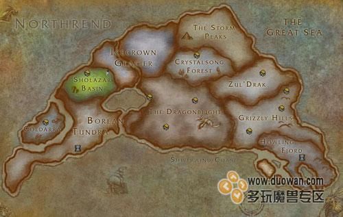 祖阿曼地图高清图：魔兽世界副本位置一图看懂