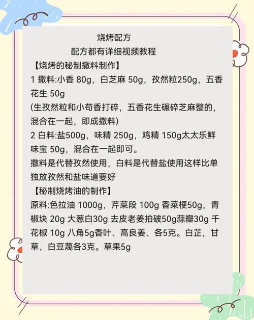 神武4烧烤最新配方分享：让你成为烧烤大师的秘籍