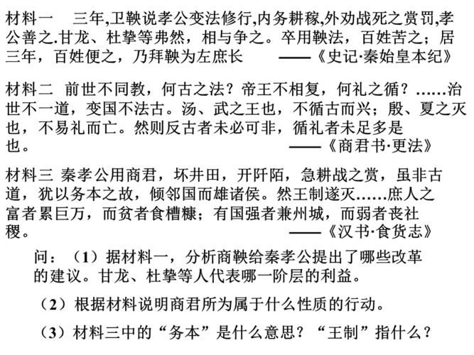 秦国商鞅变法：详解战国时期商鞅变法的地点及影响