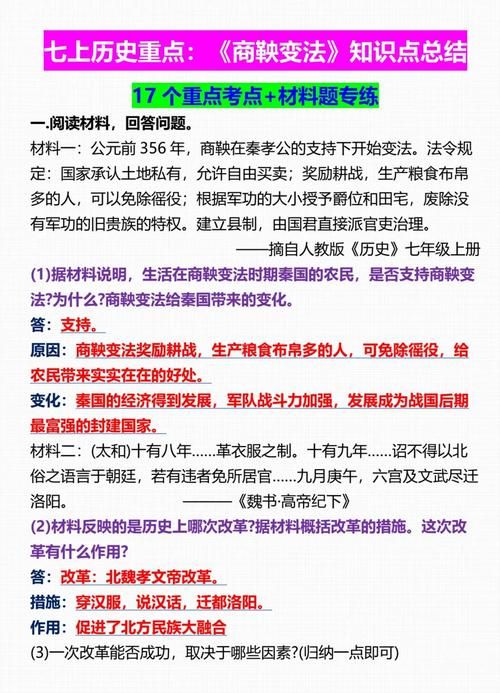 秦国商鞅变法：详解战国时期商鞅变法的地点及影响