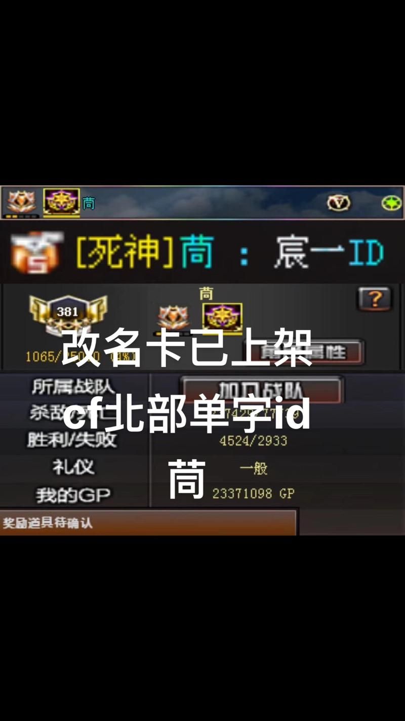 穿越火线CF改名字：改名卡购买及使用方法