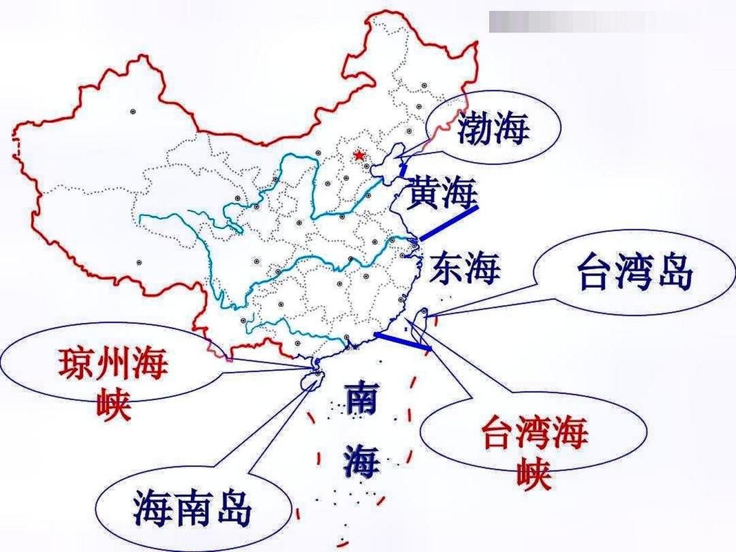 简单了解中国海域划分：渤海、黄海、东海、南海