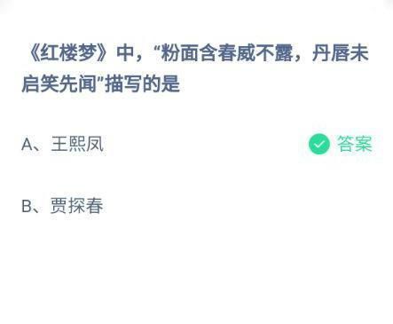 粉面含春威不露是哪个红楼梦人物？深度解析人物形象
