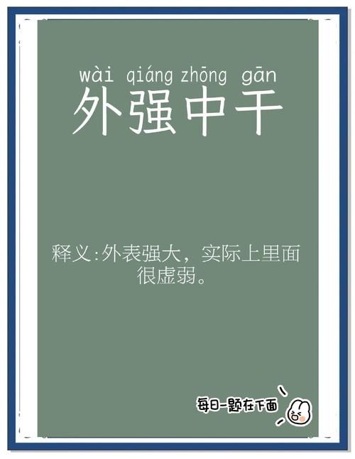 纸老虎代表什么成语？很简单，就是：外强中干