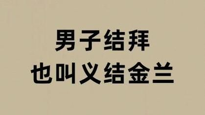 结拜兄弟义结金兰名：传统习俗与现代社会中的文化传承