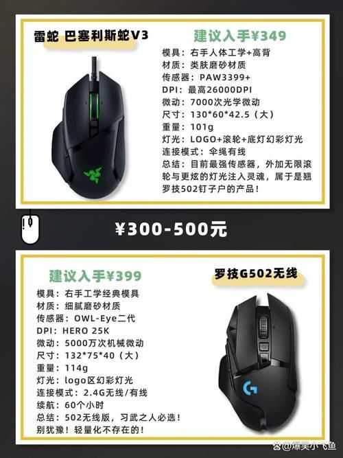 罗技G502 HERO和G502 SE参数对比：帮你快速选购