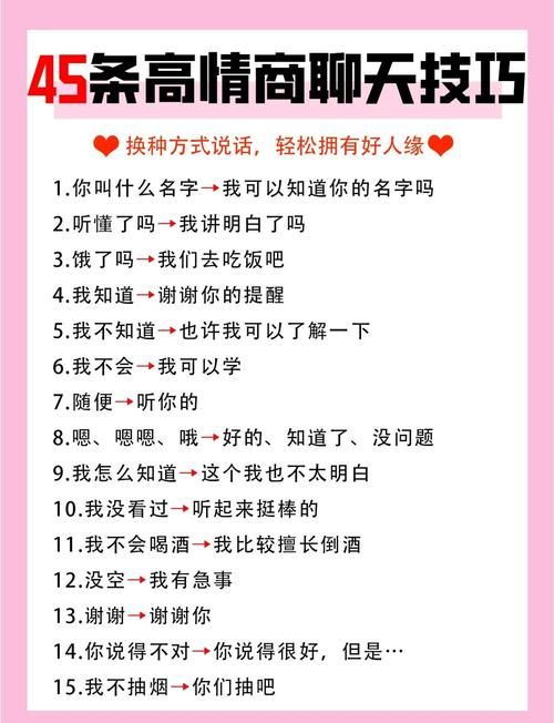 聊天话术大全：高情商聊天技巧，教你轻松应对各种场合