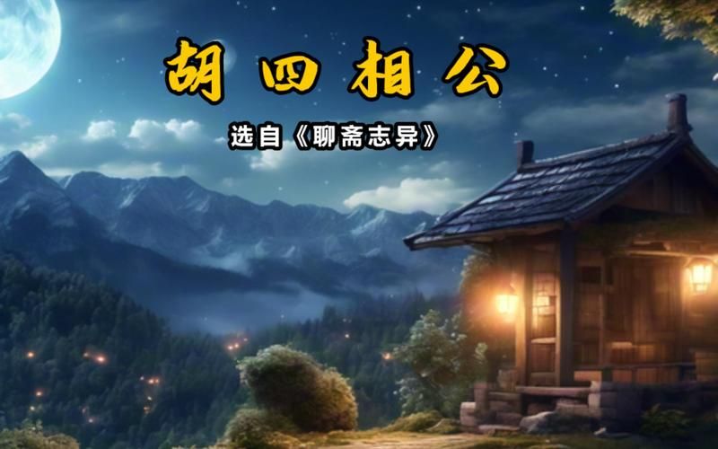 聊斋志异胡四相公：慷慨少年狐仙的动人故事