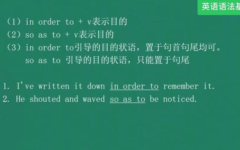 英语语法速成：order的各种用法及例句精讲
